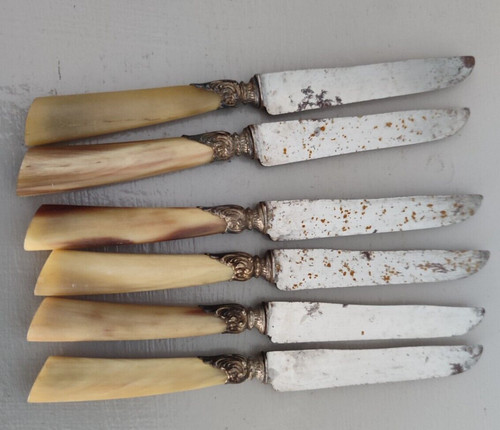 Antique cheese knives blade - 6,