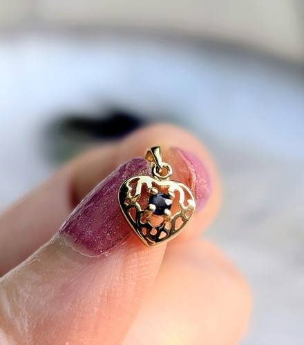 Pendentif coeur ajouré - pendentif, or