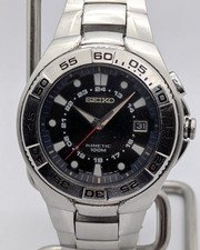 Seiko Kinetic 100M 5M62 Black