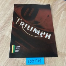 Triumph moto 2004Daytona Tiger Bonneville Thruxton etc prospectus catalogue