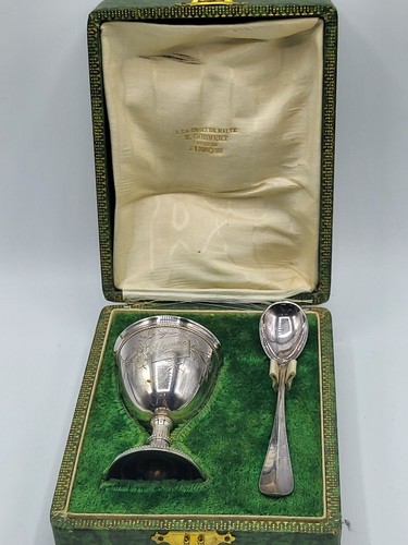 Ancien coquetier cuillère - coquetier, et