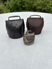 3 Anciennes Cloche Tole Alpage