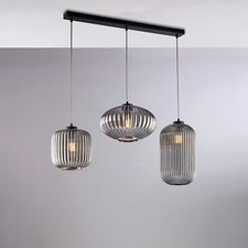 Lustre En Verre Gris Design