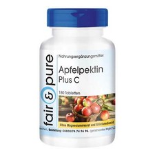 Pectine de pomme 500 mg - 180 comprimés avec vitamine C + calcium, végétalien...