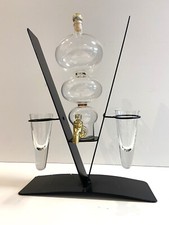 Atypique Fontaine à Liqueur Verre Soufflé Eau de Vie Mirabelle Distillerie Art