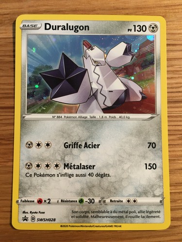 Carte pokémon holo duralugon - pokémon,