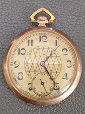 Ancienne Montre Gousset LIP Calibre C41 Art Déco Plaqué Or Ne Fonctionne Pas