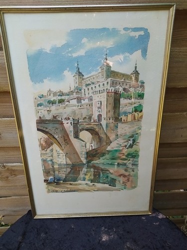Aquarelle sur papier une - papier, d'une
