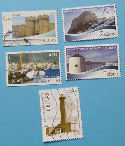 Grèce timbres îles - timbres,