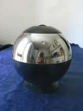 RARE ANCIEN SEAU GLACE GLACONS ROND BOULE SPHERE VINTAGE DESIGN QUIST  1960 1970