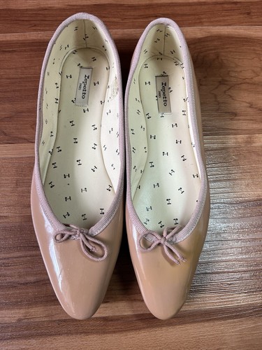 Repetto nude patent flat - nude,