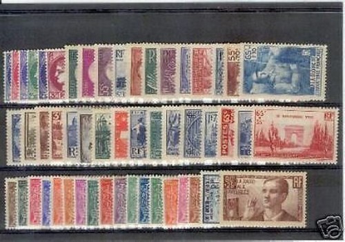 France stamp annee complete - france,