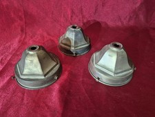 3 cache douilles bronze,laiton,lustre lampe art deco,globe Diam 8,8 Cm