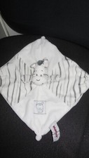 338/ doudou plat zèbre blanc