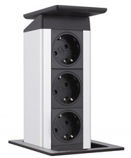 Prise Encastrée Cuisine Evoline PortPush 3-fach Inox de Installation