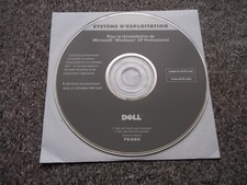 CD WINDOWS XP  WINDOWS XP PROFESSIONNEL  PC DELL  DELL REINSTALLATION  CD DELL