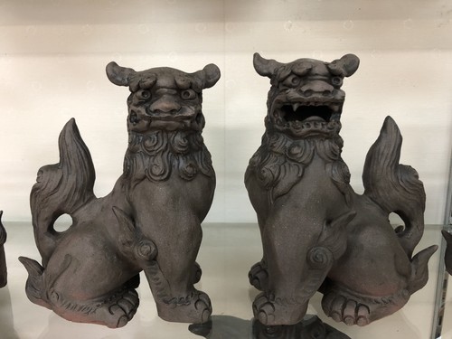 Paire figurines talisman - figurines,