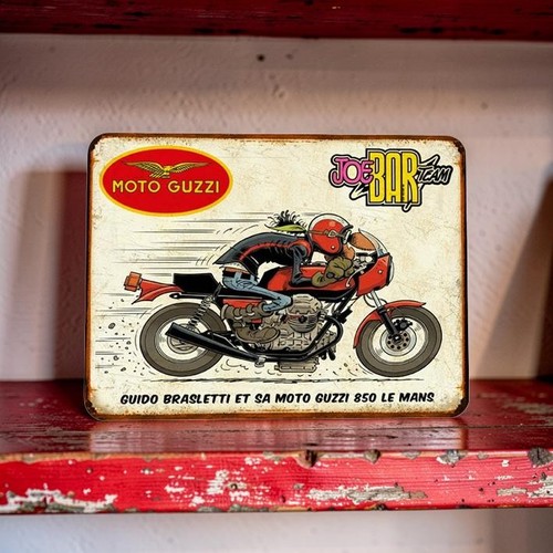 Plaque métal vintage joe bar - plaque,