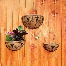 Pot de fleurs en fer pot mural