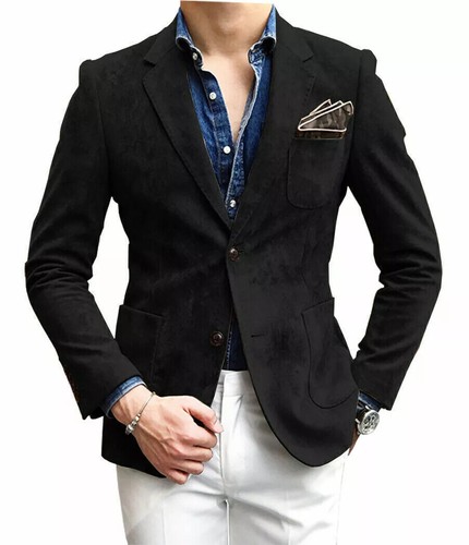 Veste blazer cuir - en,