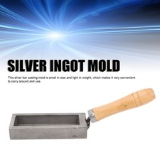 Gold Bar Mold Casting 4 Portable Oil Groove Moule à Lingot En Fonte Gold Ba OBF