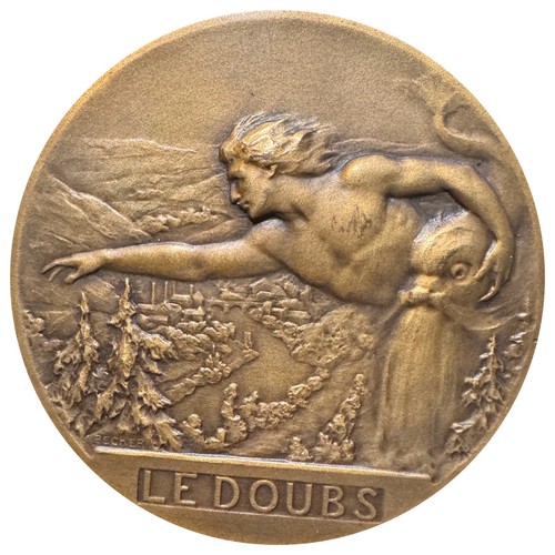 Médaille art déco - déco, bronze