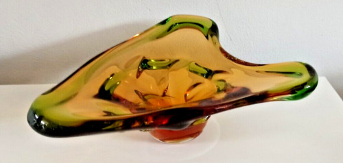 Grand vase vintage verre - en,