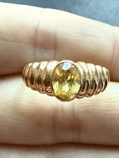 Ancienne Bague Plaquer Or 18k