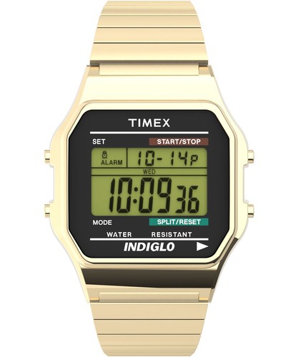 Timex montre doré digital - timex,