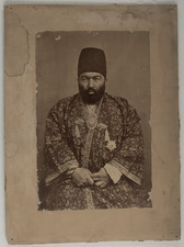 Qajar elite portrait mirza - portrait, of