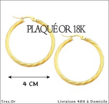 Plaqué Or 18K Anneaux