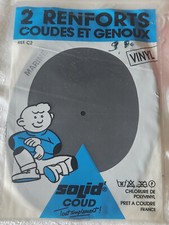 coudes et genoux patches renforts protége vintage ancien bleu marine vinyl