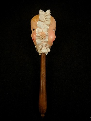 Ancien jouet hochet double