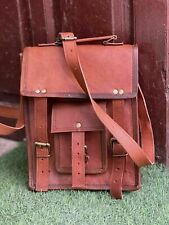 Sac cuir vintage messager bandoulière homme cartable S ordinateur portable éc...