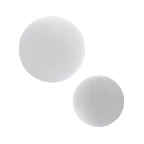 Boules mousse blanches en - mousse,