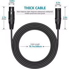 Câble audio xlr professionnel - xlr,
