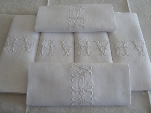 Grandes serviettes anciennes - 6,