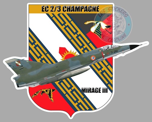 Autocollant blason mirage iii - mirage,