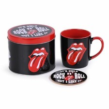 Coffret Boîte Métal + Mug + Dessous de verre Rolling Stones