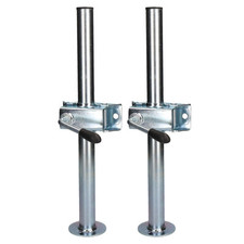 2 PACK 34mm Prop Drop Stand 460mm de long pour remorque jockey jambe et pince