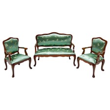 3 pièces Simulation canapé fauteuil canapé maison de poupée maison 1/12