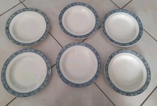 JOLI LOT DE 6 ASSIETTES CREUSES SALINS MODÈLE , FRANÇOIS 1ER, TERRE DE  FER