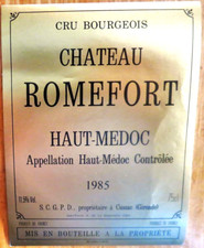 Etiquettes vin FRANCE CHATEAU