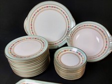 Service Art Déco / Charles Ahrenfeldt Porcelaine Limoges Dessert Cake Entremets