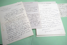 RAYMOND ESCHOLIER 7 X Autographe Signé 1922-54 JOURNALISTE CRITIQUE ART HUGO