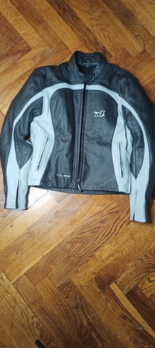 Veste cuir motard vintage - cuir,