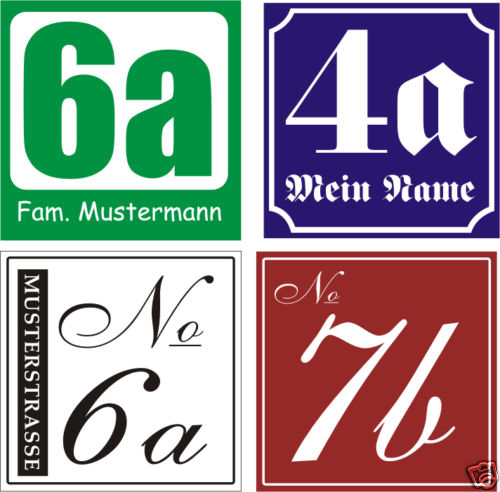 Panneau numéro maison - panneau, de
