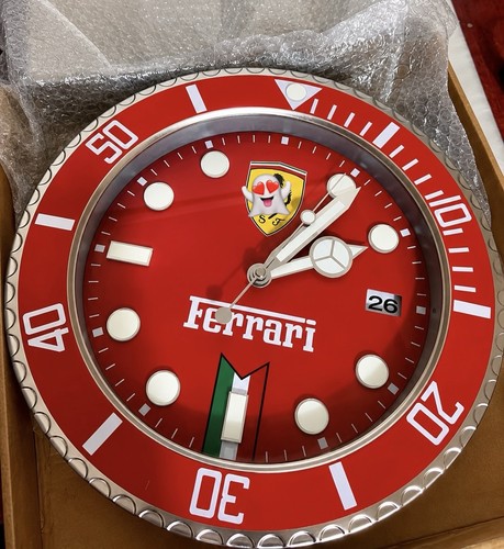 Horloge murale style ferrari - horloge,