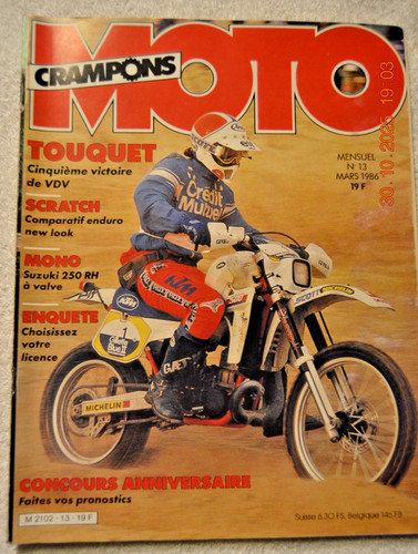 Moto crampons mars - n°13, 1986