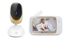 Motorola Nursery Babyphone Caméra VM85 Connect, Caméra Bébé avec Écran Couleur, 